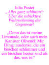 Zusatzbild zum Magazinbeitrag von Julia Pustet